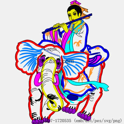 svg矢量绣花图下载