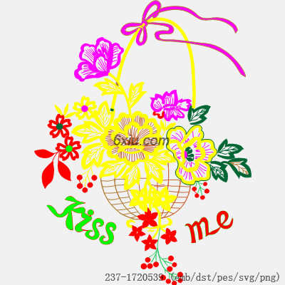 svg矢量绣花图下载