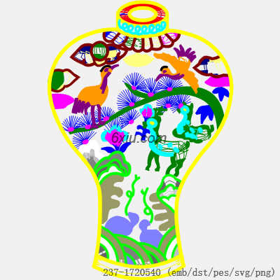 svg矢量绣花图下载