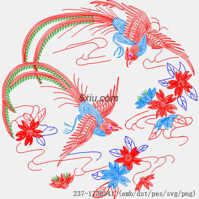 svg矢量绣花图下载