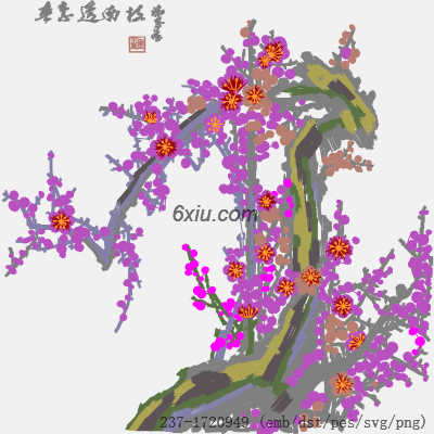 svg矢量绣花图下载