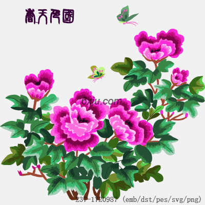 svg矢量绣花图下载