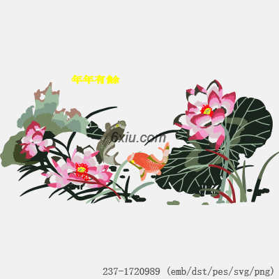 svg矢量绣花图下载