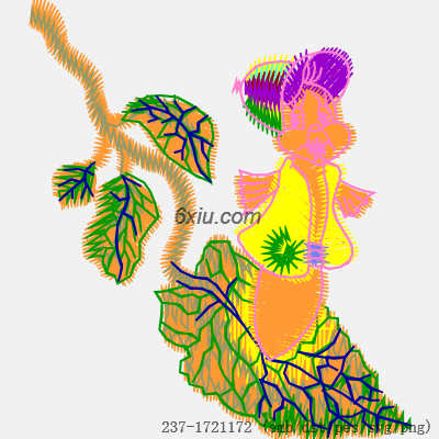 svg矢量绣花图下载
