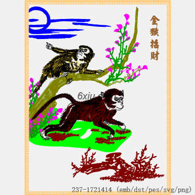 svg矢量绣花图下载