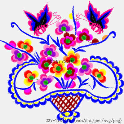 svg矢量绣花图下载