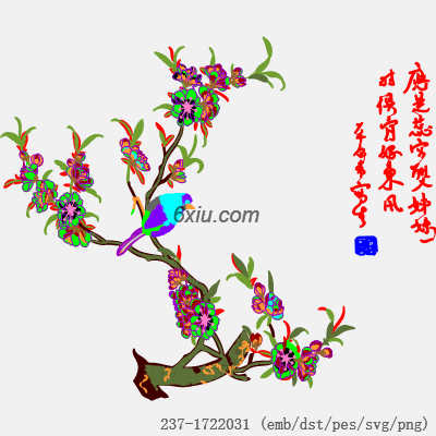 svg矢量绣花图下载