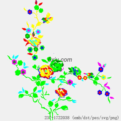 svg矢量绣花图下载