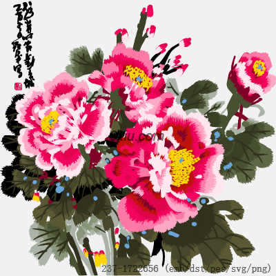 svg矢量绣花图下载