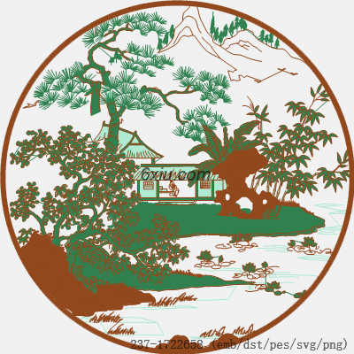 svg矢量绣花图下载
