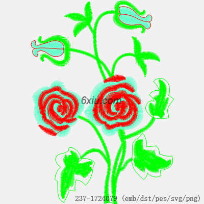 svg矢量绣花图下载