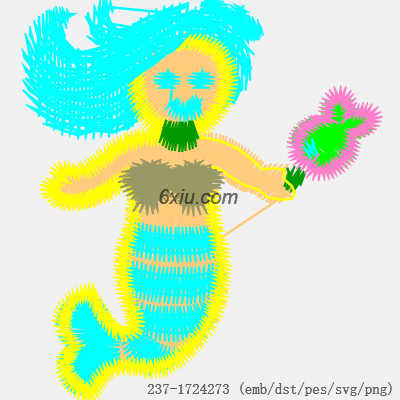 svg矢量绣花图下载