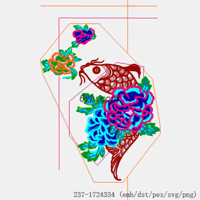 svg矢量绣花图下载