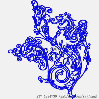 svg矢量绣花图下载