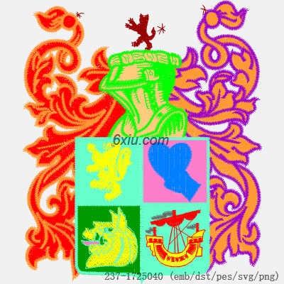 svg矢量绣花图下载