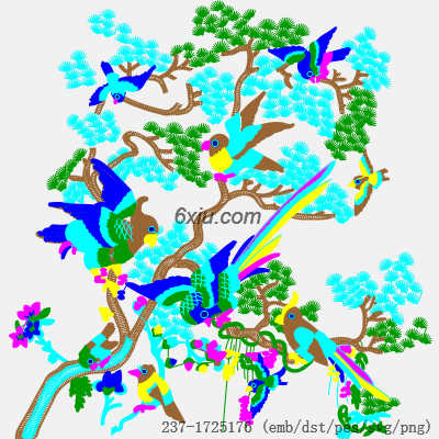 svg矢量绣花图下载