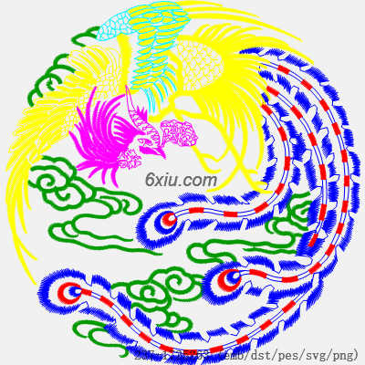 svg矢量绣花图下载