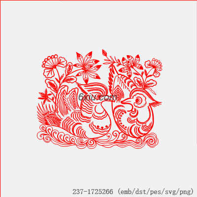 svg矢量绣花图下载