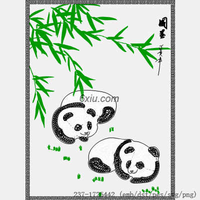 svg矢量绣花图下载