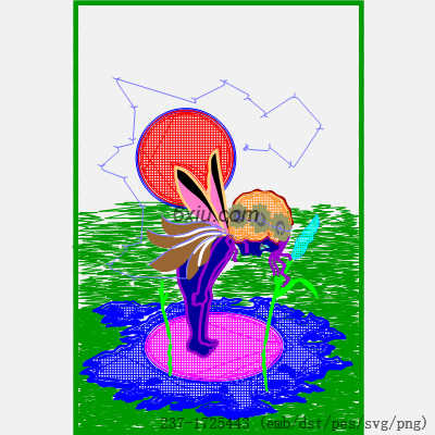 svg矢量绣花图下载
