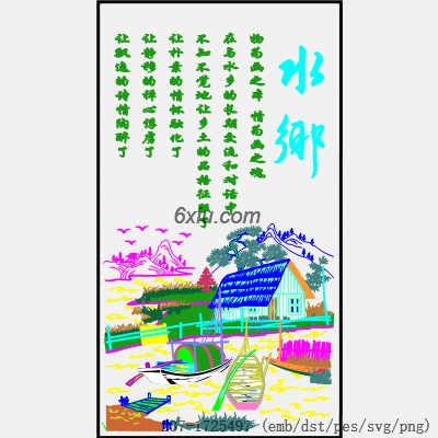 svg矢量绣花图下载