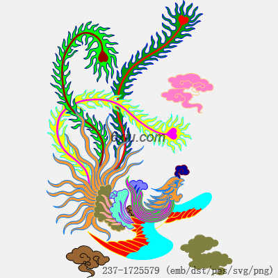 svg矢量绣花图下载