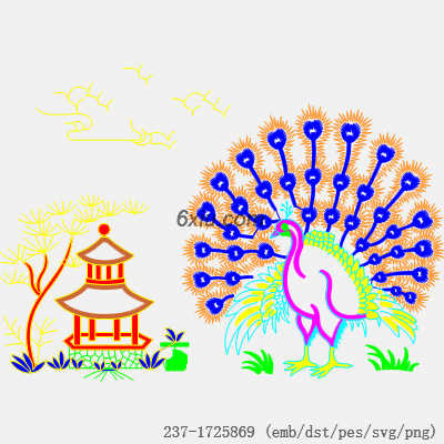 svg矢量绣花图下载