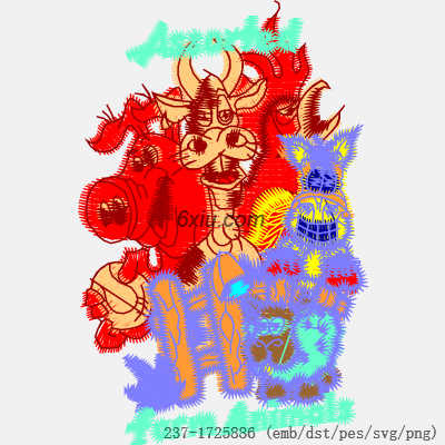 svg矢量绣花图下载