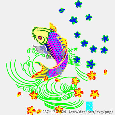 svg矢量绣花图下载
