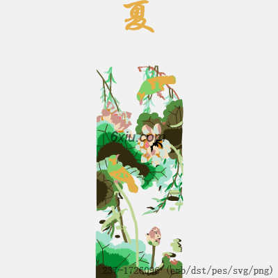 svg矢量绣花图下载