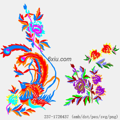 svg矢量绣花图下载