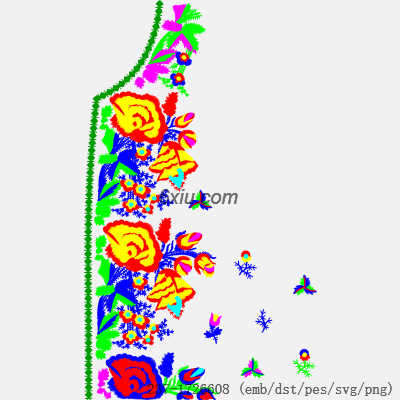 svg矢量绣花图下载