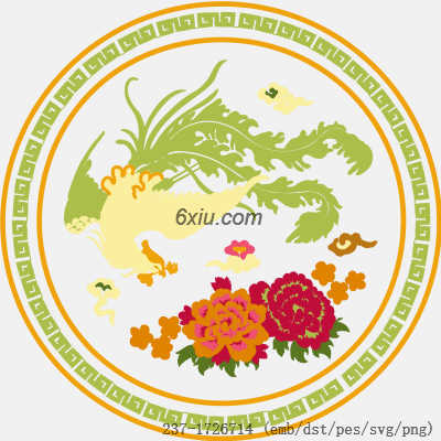 svg矢量绣花图下载