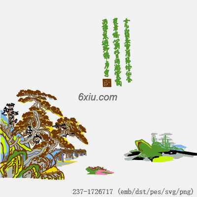 svg矢量绣花图下载