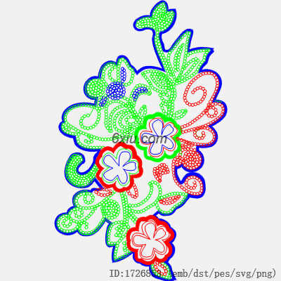 svg矢量绣花图下载