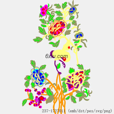 svg矢量绣花图下载