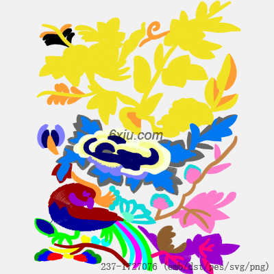 svg矢量绣花图下载