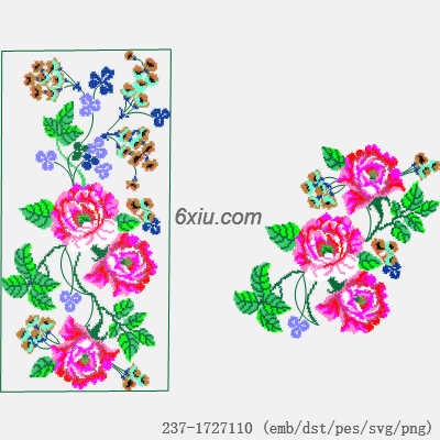 svg矢量绣花图下载