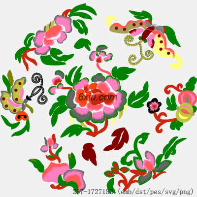 svg矢量绣花图下载
