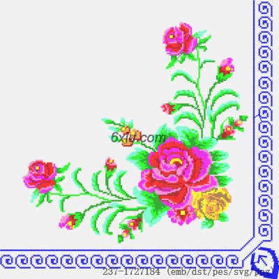 svg矢量绣花图下载