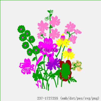 svg矢量绣花图下载