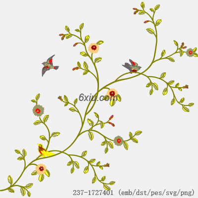 svg矢量绣花图下载