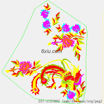 svg矢量绣花图下载