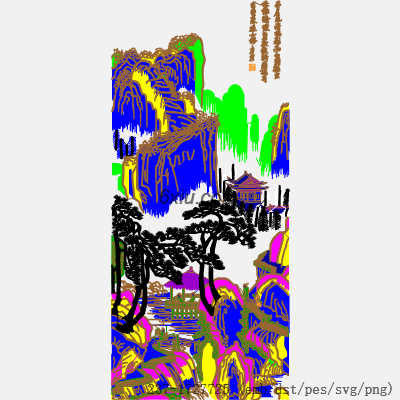 svg矢量绣花图下载