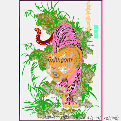 svg矢量绣花图下载