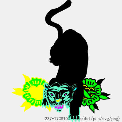 svg矢量绣花图下载