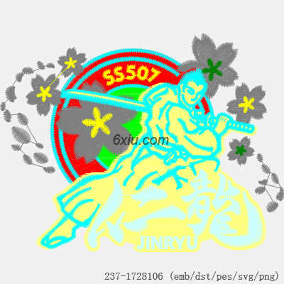 svg矢量绣花图下载