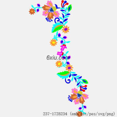 svg矢量绣花图下载