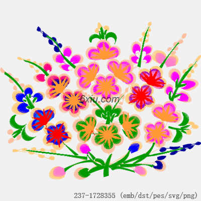 svg矢量绣花图下载