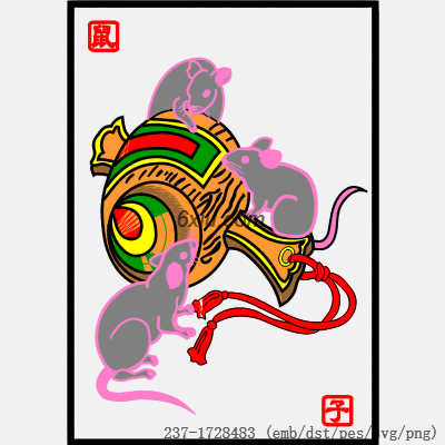 svg矢量绣花图下载